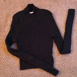 PACSUN (LA HEARTS) RIBBED BLACK TURTLENECK SWEATER